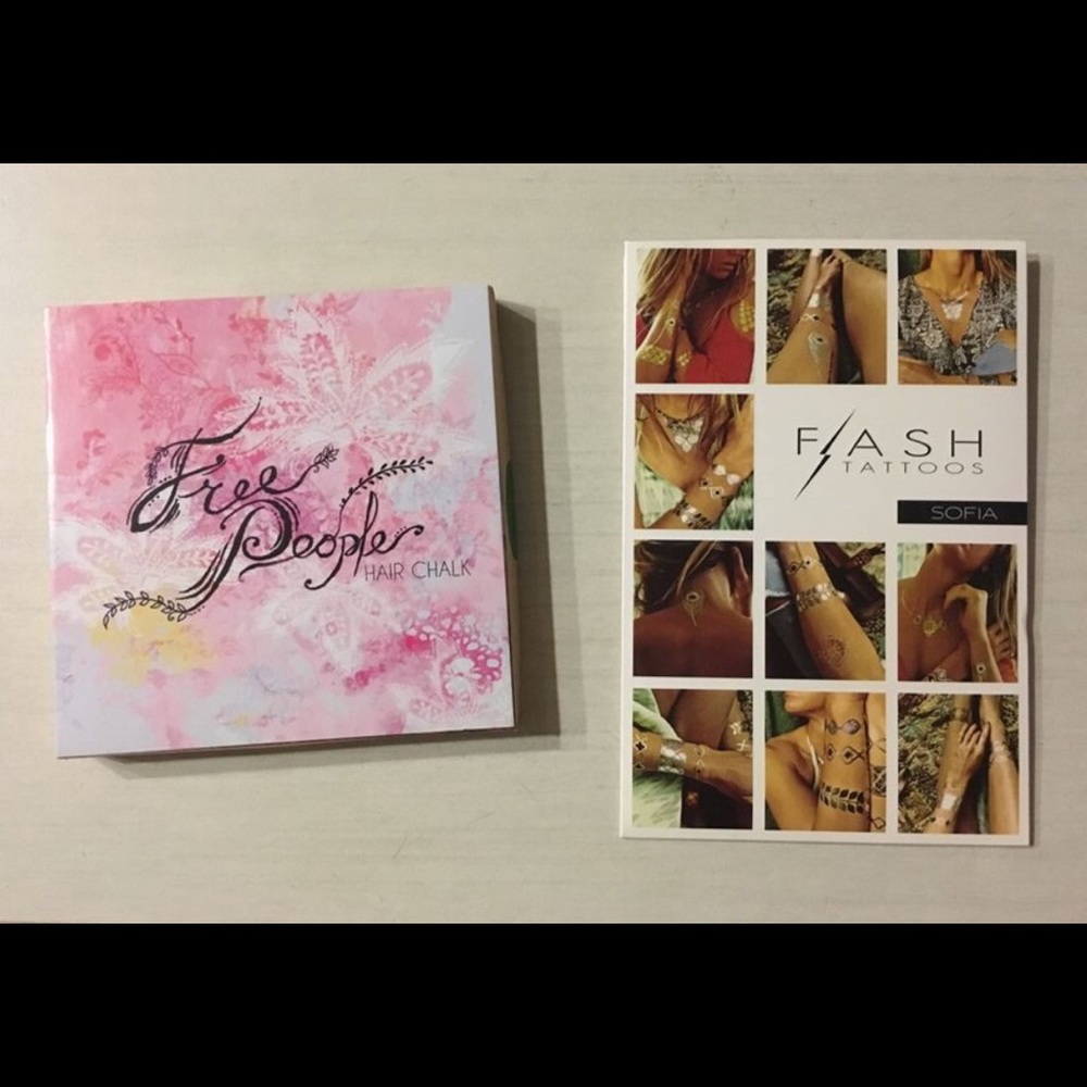 Free People Hair Chalk and Flash Tattoos